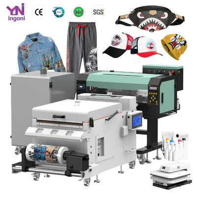 Ingani All in One 30cm I1600 Small High Resolution DTF T-shirt Textile Printer Printing Machine With Shaker Heater
