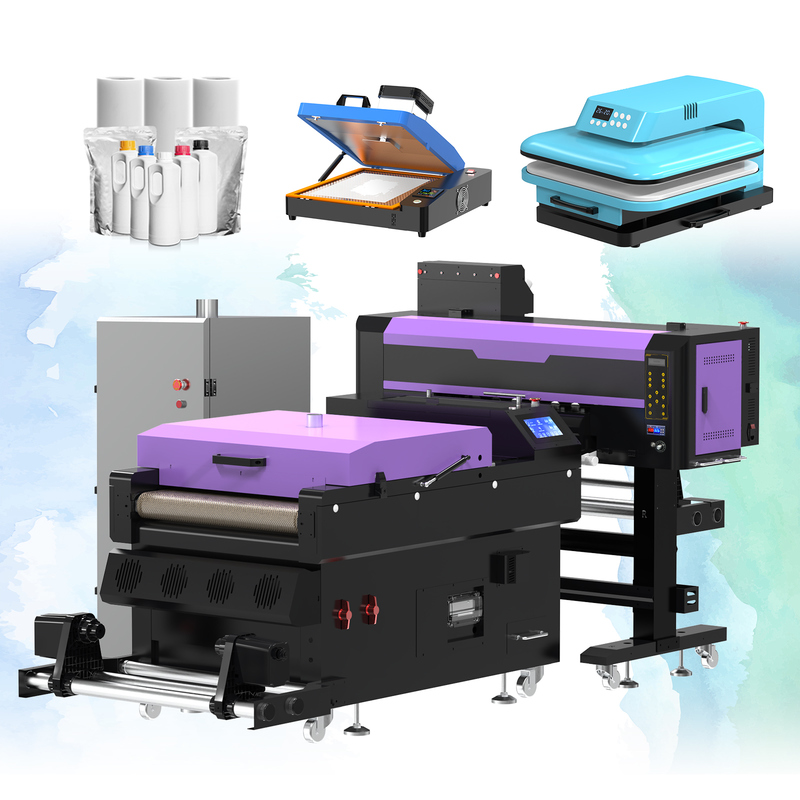 Full-Automatic DTF Printer with 60cm Print Width and Epson i3200 Print Head for High-Quality T-Shirt Printing